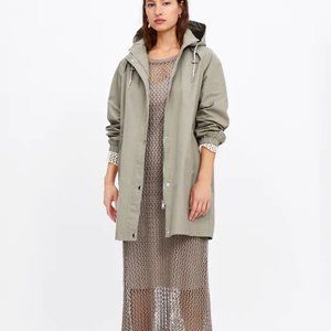ZARA WATER REPELLENT HOODED PARKA